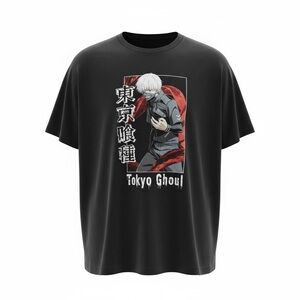 Tokyo Ghoul Kaneki Anime Graphic Tee XL Funimation Manga Shirt